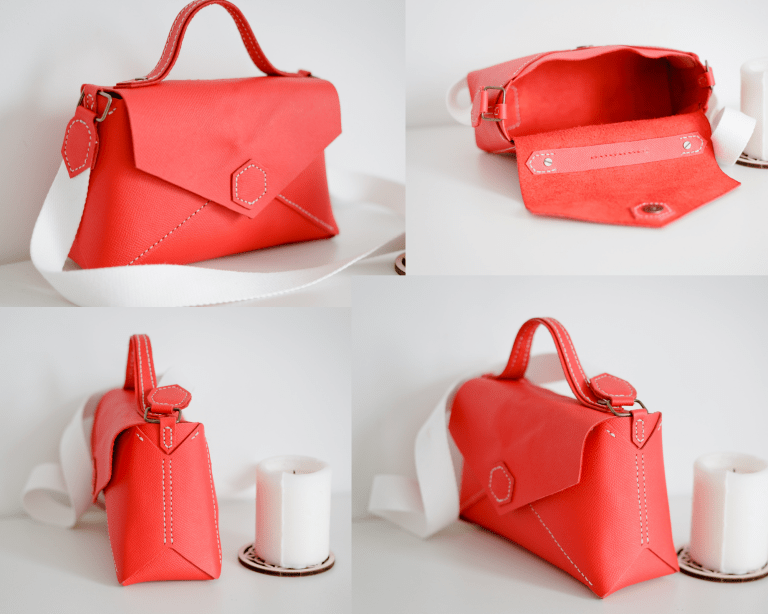 Sac à Main Géométrique – Cuir Spécial