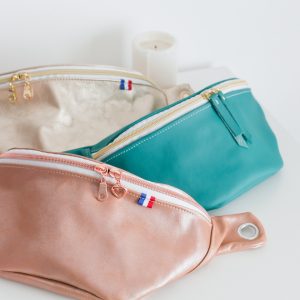 Banane (ou abricot?) - Sac en cuir