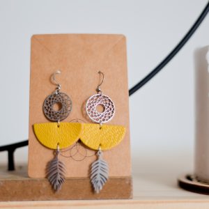 Boucles Géométriques "Plumette"