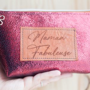 Pochette en Cuir - "Mots Doux"