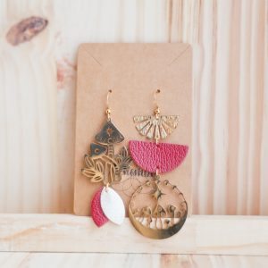 Boucles Asymétriques "Champignon hallucinogène"