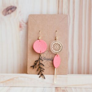 Boucles Asymétriques "Feuille"