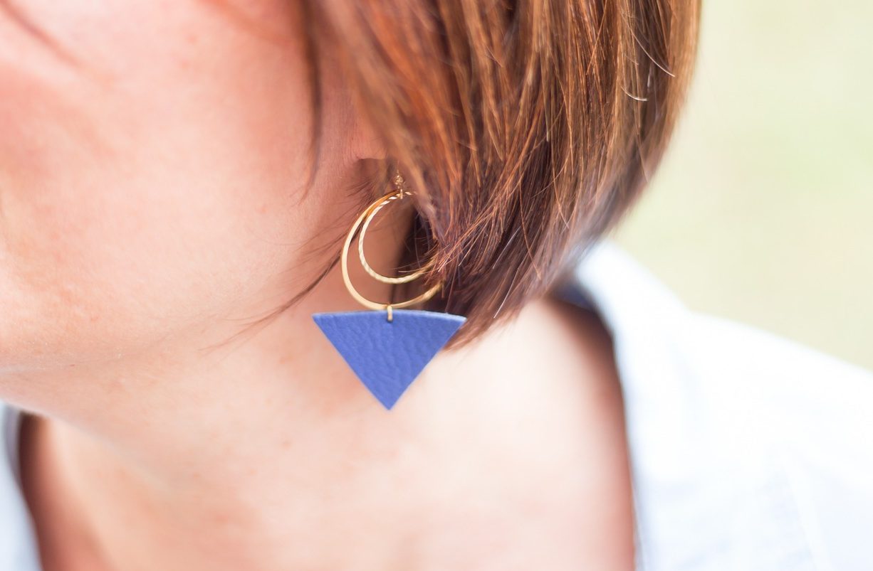 Boucles Asymétriques "Élégante Plume" – Image 3