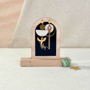 Boucles d'Oreilles en Cuir - Renaissance