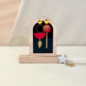 Boucles d'Oreilles en Cuir - Interlude