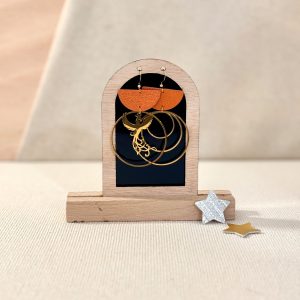 Boucles d'Oreilles en Cuir - Embrasement